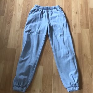 rosa light blue ish lilac sweats
